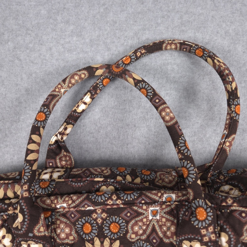 Vera Bradley Canyon Quilted Boho Brown Weekender Traveler Overnight Bag Tote - Picture 11 of 16